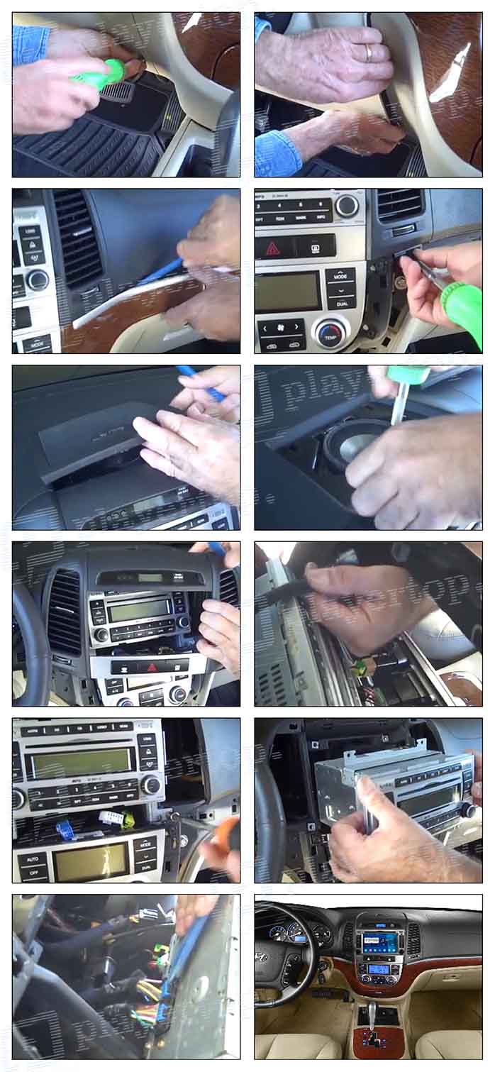 installer autoradio hyundai santa fe 2008 2011